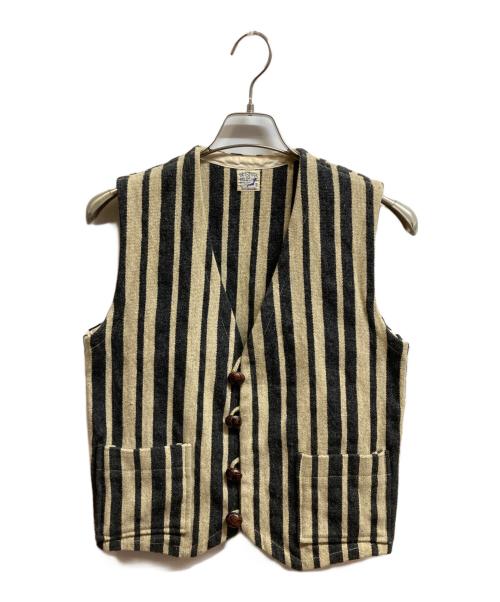 orSlow（オアスロウ）orSlow (オアスロウ) ストライプウールベスト ベージュ サイズ:3の古着・服飾アイテム