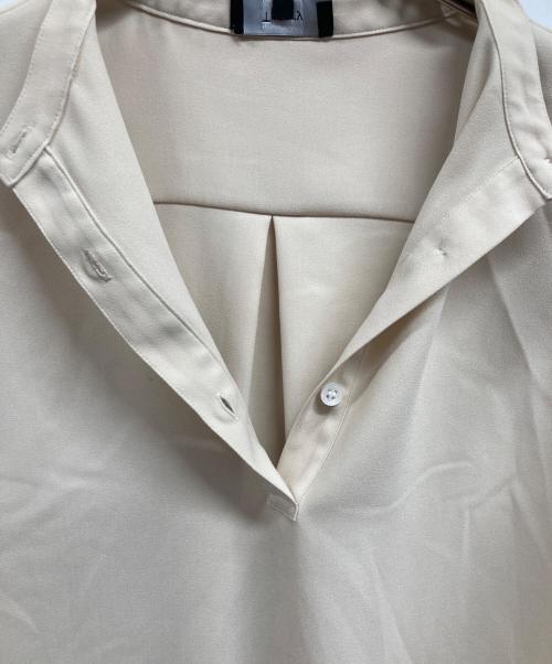theory（セオリー）theory (セオリー) スタンドカラーシャツ(サンド) ベージュ サイズ:Sの古着・服飾アイテム