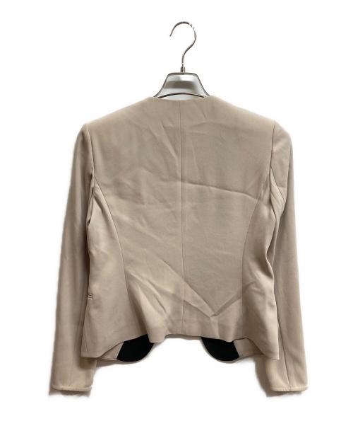 BEIGE（ベイジ）BEIGE (ベイジ) CINDY / ダブルカラージャケット ベージュ サイズ:4の古着・服飾アイテム
