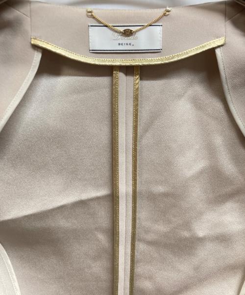 BEIGE（ベイジ）BEIGE (ベイジ) CINDY / ダブルカラージャケット ベージュ サイズ:4の古着・服飾アイテム