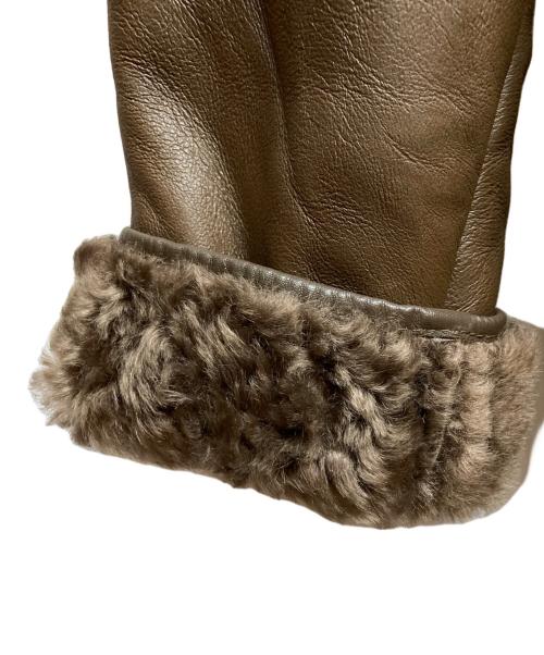 ANGLIAN SHEEPSKINS（アングリアン シープスキン）ANGLIAN SHEEPSKINS (アングリアン シープスキン) ムートンコート ブラウン サイズ:XLの古着・服飾アイテム