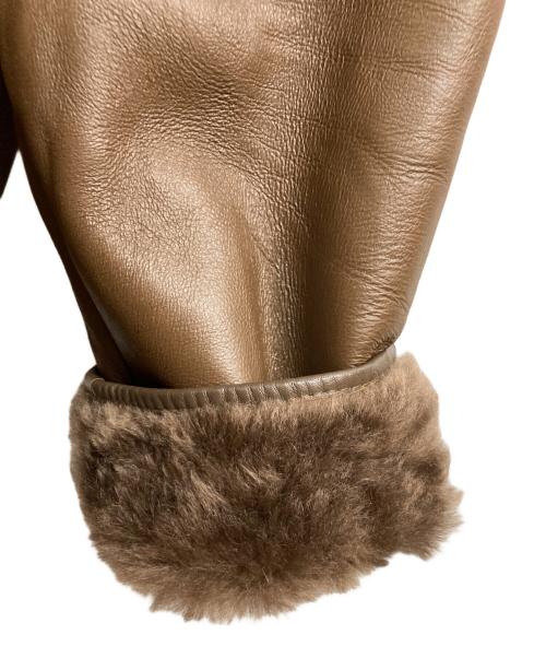 ANGLIAN SHEEPSKINS（アングリアン シープスキン）ANGLIAN SHEEPSKINS (アングリアン シープスキン) ムートンコート ブラウン サイズ:XLの古着・服飾アイテム