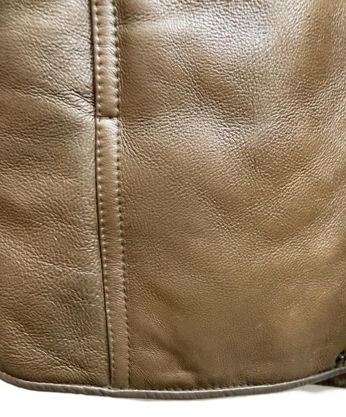 ANGLIAN SHEEPSKINS（アングリアン シープスキン）ANGLIAN SHEEPSKINS (アングリアン シープスキン) ムートンコート ブラウン サイズ:XLの古着・服飾アイテム