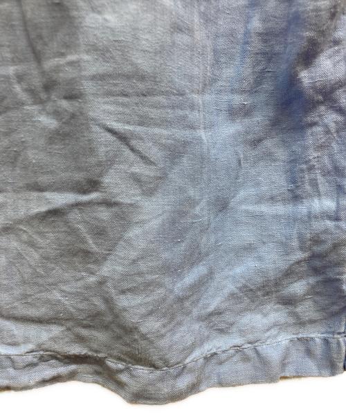 POLO RALPH LAUREN（ポロ・ラルフローレン）POLO RALPH LAUREN (ポロ・ラルフローレン) シルクリネンオープンカラーシャツ ブルー サイズ:XLの古着・服飾アイテム