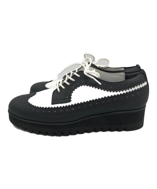 Onitsuka Tiger（オニツカタイガー）Onitsuka Tiger (オニツカタイガー) BROGUE ウィングチップシューズ ホワイト×ブラック サイズ:24cmの古着・服飾アイテム