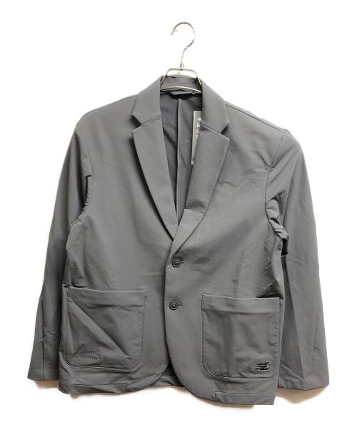 NEW BALANCE（ニューバランス）NEW BALANCE (ニューバランス) NB GREY SINGLE JACKET グレー サイズ:M 未使用品の古着・服飾アイテム
