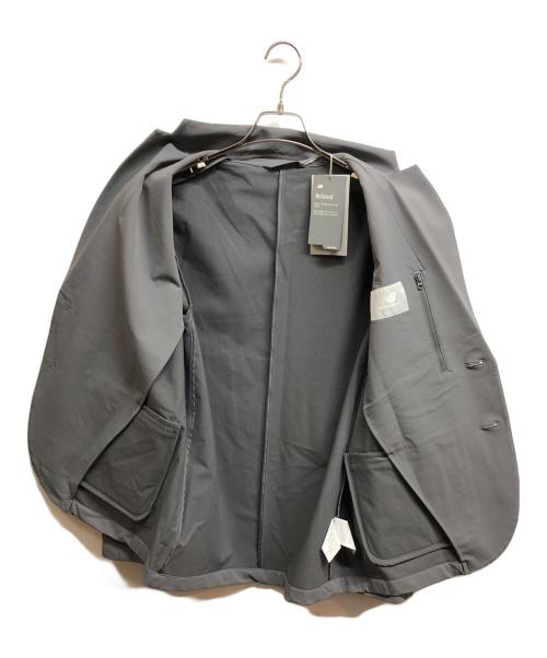 NEW BALANCE（ニューバランス）NEW BALANCE (ニューバランス) NB GREY SINGLE JACKET グレー サイズ:M 未使用品の古着・服飾アイテム