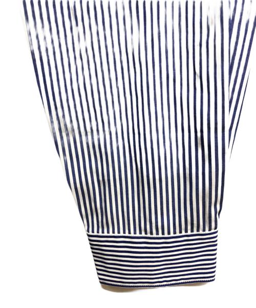 CDG（シーディージー）CDG (シーディージー) 長袖ストライプシャツ ホワイト×ブルー サイズ:XL 未使用品の古着・服飾アイテム