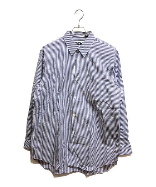 CDG（シーディージー）CDG (シーディージー) 長袖ストライプシャツ ホワイト×ブルー サイズ:XL 未使用品の古着・服飾アイテム