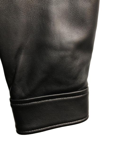 skookum（スクーカム）skookum (スクーカム) MR.OLIVE (ミスターオリーブ) LAMB LEATHER COACH JACKET ブラック サイズ:L 未使用品の古着・服飾アイテム