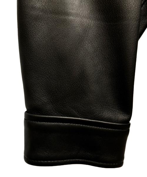 skookum（スクーカム）skookum (スクーカム) MR.OLIVE (ミスターオリーブ) LAMB LEATHER COACH JACKET ブラック サイズ:L 未使用品の古着・服飾アイテム