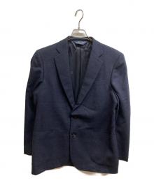 BROOKS BROTHERS（ブルックスブラザーズ）の古着「ウール/アルパカ 段返り３釦サックジャケット Classic」｜ネイビー