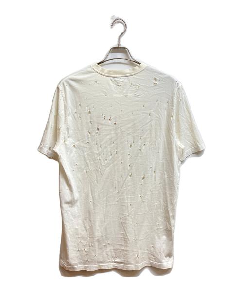 GIVENCHY（ジバンシィ）GIVENCHY (ジバンシィ) デストロイ加工Tシャツ ホワイト サイズ:Sの古着・服飾アイテム