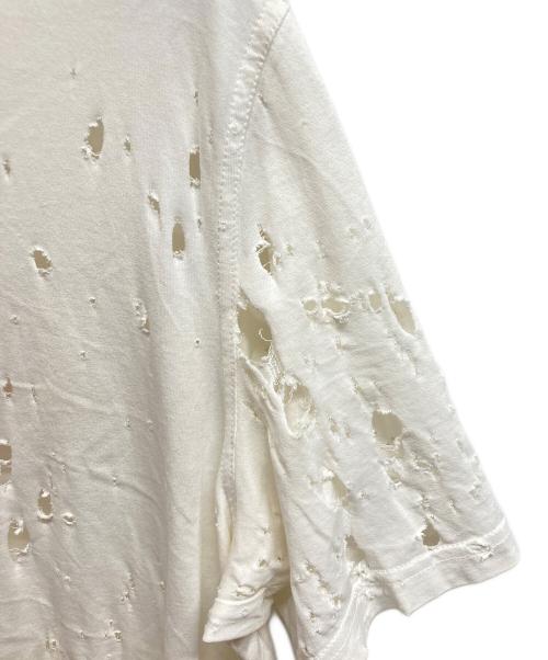 GIVENCHY（ジバンシィ）GIVENCHY (ジバンシィ) デストロイ加工Tシャツ ホワイト サイズ:Sの古着・服飾アイテム