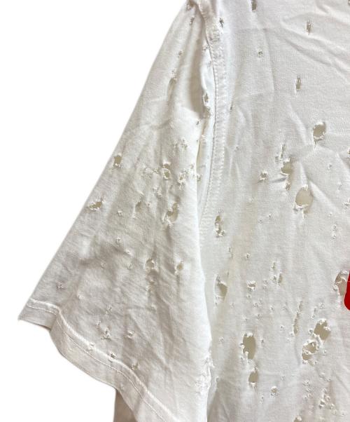 GIVENCHY（ジバンシィ）GIVENCHY (ジバンシィ) デストロイ加工Tシャツ ホワイト サイズ:Sの古着・服飾アイテム