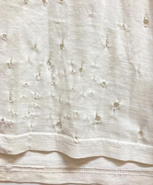 GIVENCHY（ジバンシィ）GIVENCHY (ジバンシィ) デストロイ加工Tシャツ ホワイト サイズ:Sの古着・服飾アイテム