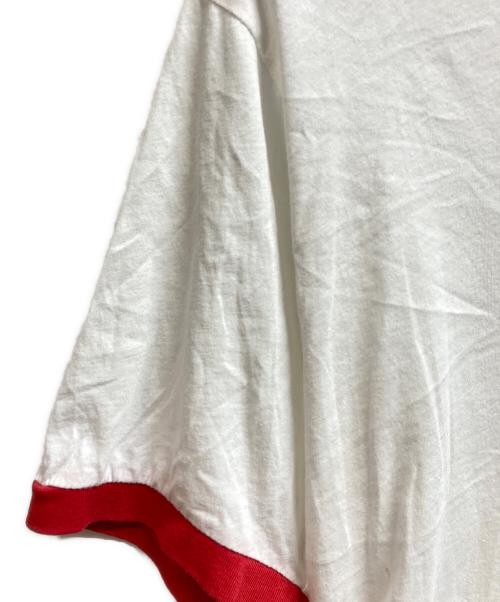 OFFWHITE（オフホワイト）OFFWHITE (オフホワイト) イーグルプリントリンガーTシャツ ホワイト サイズ:Lの古着・服飾アイテム