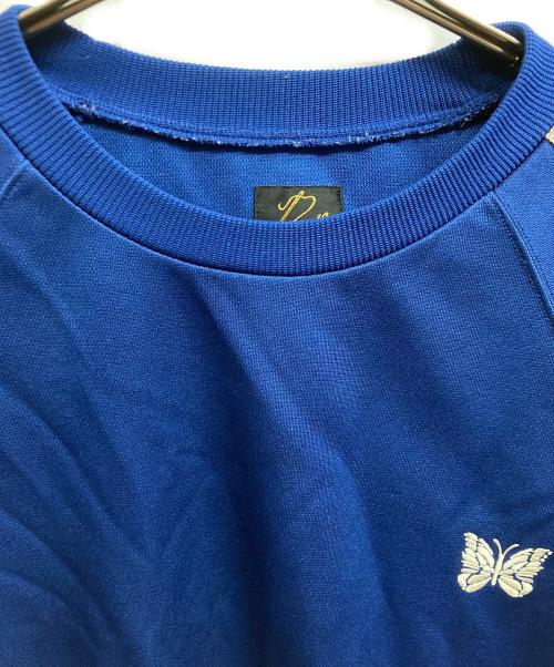 Needles（ニードルズ）Needles (ニードルズ) TRACK CREW NECK SHIRT ブルー サイズ:Mの古着・服飾アイテム
