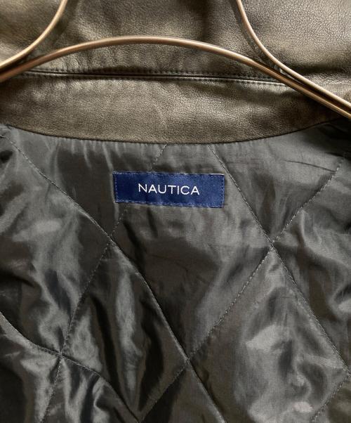 NAUTICA（ノーティカ）NAUTICA (ノーティカ) フェイクレザージャケット ブラック サイズ:Mの古着・服飾アイテム