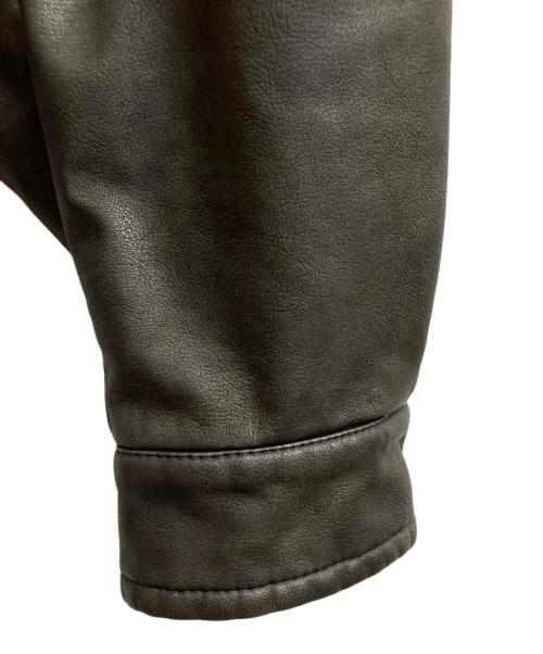 NAUTICA（ノーティカ）NAUTICA (ノーティカ) フェイクレザージャケット ブラック サイズ:Mの古着・服飾アイテム