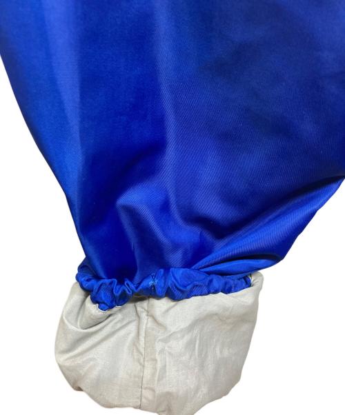 maison kitsune（メゾンキツネ）MAISON KITSUNE (メゾンキツネ) ベルベットフォックスヘッド パッチ ウィンドブレーカー ブルー サイズ:Lの古着・服飾アイテム