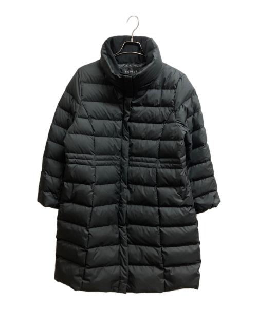 INDIVI（インディヴィ）INDIVI (インディヴィ) ウォッシャブルロング丈ダウンコート ブラック サイズ:Freeの古着・服飾アイテム