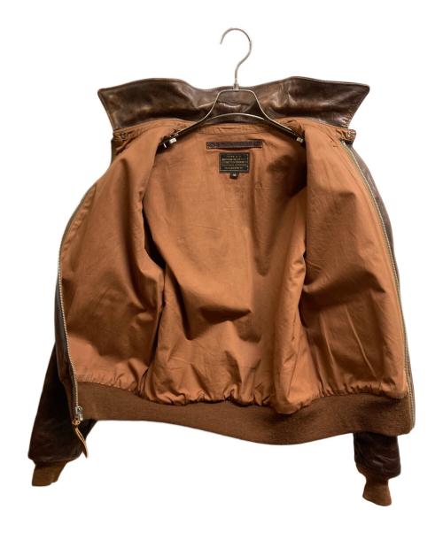 THE REAL McCOY'S（ザ・リアルマッコイズ）THE REAL McCOY'S (ザ・リアルマッコイズ) A-2 フライトジャケット ブラウン サイズ:40の古着・服飾アイテム