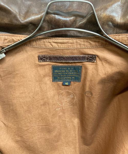 THE REAL McCOY'S（ザ・リアルマッコイズ）THE REAL McCOY'S (ザ・リアルマッコイズ) A-2 フライトジャケット ブラウン サイズ:40の古着・服飾アイテム