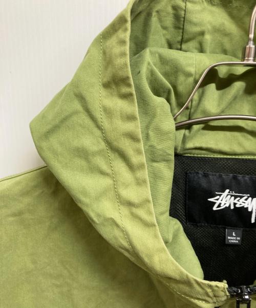 stussy（ステューシー）stussy (ステューシー) アノラックパーカー カーキ サイズ:Lの古着・服飾アイテム