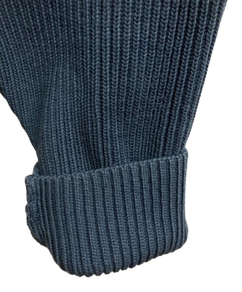 AURALEE（オーラリー）AURALEE (オーラリー) SUPER FINE WOOL RIB KNIT BIG P/O ブルー サイズ:5の古着・服飾アイテム