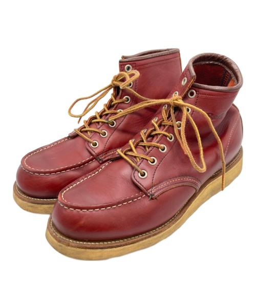 RED WING（レッドウィング）RED WING (レッドウィング) モックトゥブーツ レッド サイズ:US9の古着・服飾アイテム