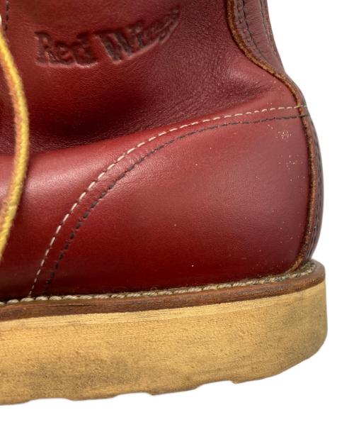 RED WING（レッドウィング）RED WING (レッドウィング) モックトゥブーツ レッド サイズ:US9の古着・服飾アイテム