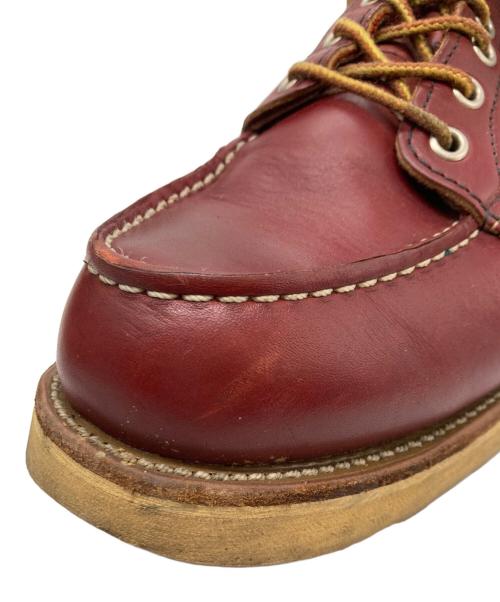 RED WING（レッドウィング）RED WING (レッドウィング) モックトゥブーツ レッド サイズ:US9の古着・服飾アイテム