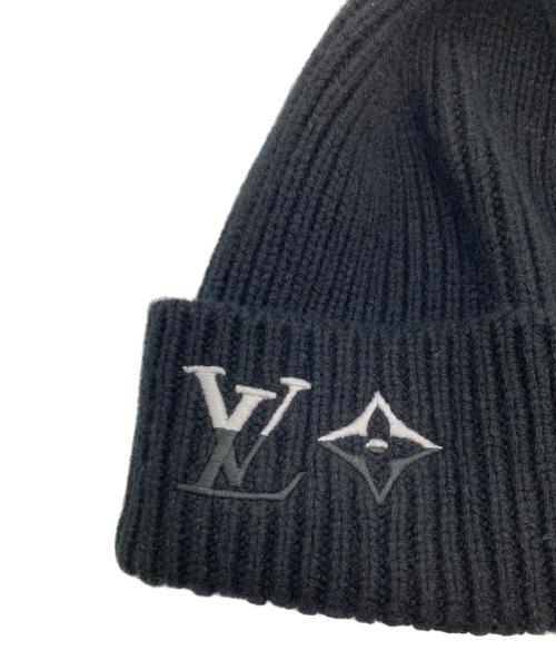 LOUIS VUITTON（ルイ ヴィトン）LOUIS VUITTON (ルイ ヴィトン) ビーニー・LV デュアル ブラックの古着・服飾アイテム