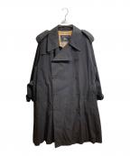 Burberry'sバーバリー）の古着「裏ノバチェックトレンチコート」｜ブラック