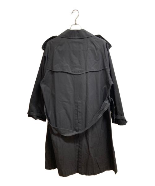 Burberry's（バーバリー）Burberry's (バーバリーズ) 裏ノバチェックトレンチコート ブラック サイズ:Lの古着・服飾アイテム