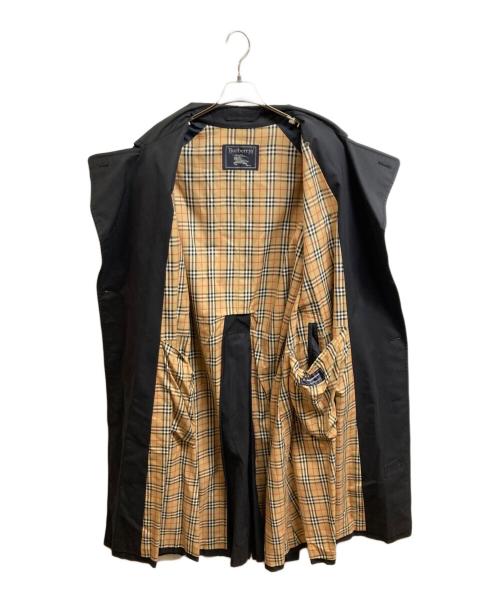 Burberry's（バーバリー）Burberry's (バーバリーズ) 裏ノバチェックトレンチコート ブラック サイズ:Lの古着・服飾アイテム