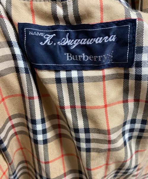 Burberry's（バーバリー）Burberry's (バーバリーズ) 裏ノバチェックトレンチコート ブラック サイズ:Lの古着・服飾アイテム