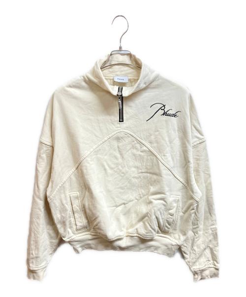 RHUDE（ルード）RHUDE (ルード) ハーフジップスウェット ベージュ サイズ:FREEの古着・服飾アイテム