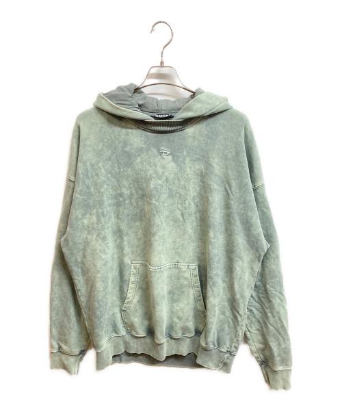 DIESEL（ディーゼル）DIESEL (ディーゼル) プルオーバーパーカー グリーン サイズ:Lの古着・服飾アイテム