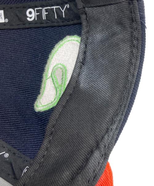 New Era（ニューエラ）New Era (ニューエラ) SAINT MICHAEL (セントマイケル) コラボベースボールキャップ オレンジ×ネイビーの古着・服飾アイテム