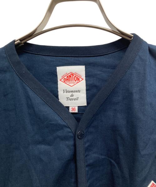 DANTON（ダントン）DANTON (ダントン) リネンカーディガン ネイビー サイズ:36の古着・服飾アイテム