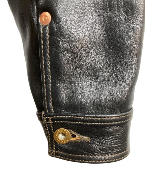 FINE CREEK LEATHERS（ファインクリークレザーズ）FINE CREEK LEATHERS (ファインクリークレザーズ) Lynchburg Leather Work Jacket ブラック サイズ:38の古着・服飾アイテム