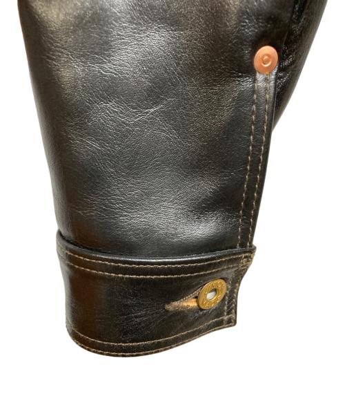 FINE CREEK LEATHERS（ファインクリークレザーズ）FINE CREEK LEATHERS (ファインクリークレザーズ) Lynchburg Leather Work Jacket ブラック サイズ:38の古着・服飾アイテム