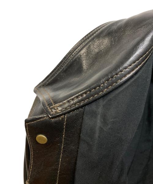 FINE CREEK LEATHERS（ファインクリークレザーズ）FINE CREEK LEATHERS (ファインクリークレザーズ) Lynchburg Leather Work Jacket ブラック サイズ:38の古着・服飾アイテム