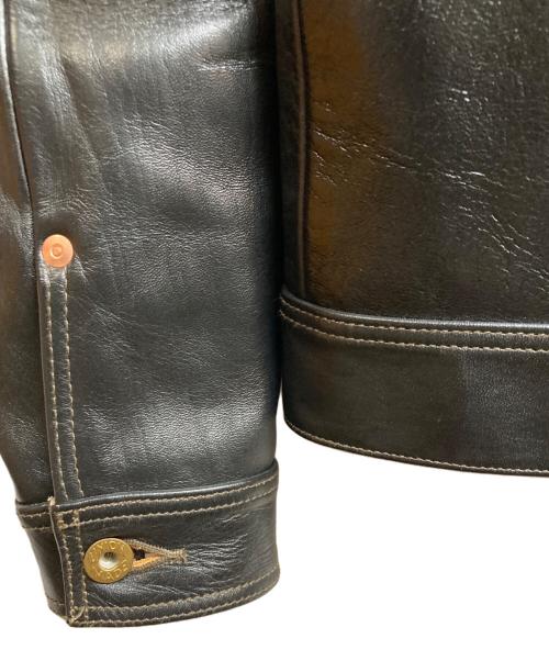 FINE CREEK LEATHERS（ファインクリークレザーズ）FINE CREEK LEATHERS (ファインクリークレザーズ) Lynchburg Leather Work Jacket ブラック サイズ:38の古着・服飾アイテム