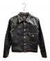 FINE CREEK LEATHERS（ファインクリークレザーズ）の古着「Lynchburg Leather Work Jacket」｜ブラック