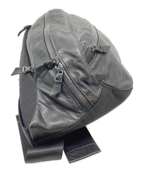 PORTER（ポーター）PORTER (ポーター) ZOOMレザーウエストポーチ ブラックの古着・服飾アイテム