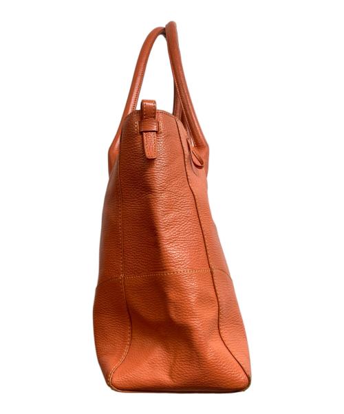 PID（ピーアイディー）PID (ピーアイディー) レザートートバッグ オレンジの古着・服飾アイテム