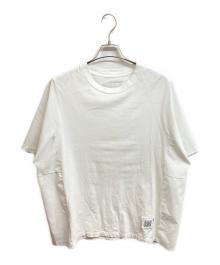 FUMITO GANRYU（フミトガンリュウ）の古着「22SS メッシュ切替Tシャツ」｜ホワイト